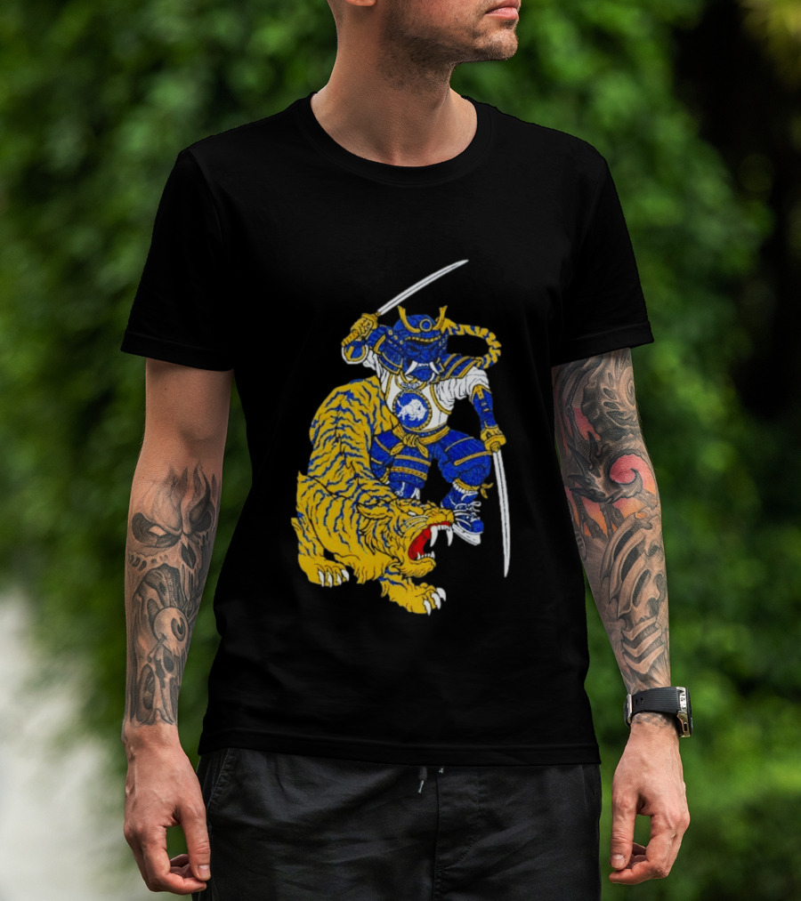 Warpath Buffalo Sabres Samurai With Tiger T-Shirt