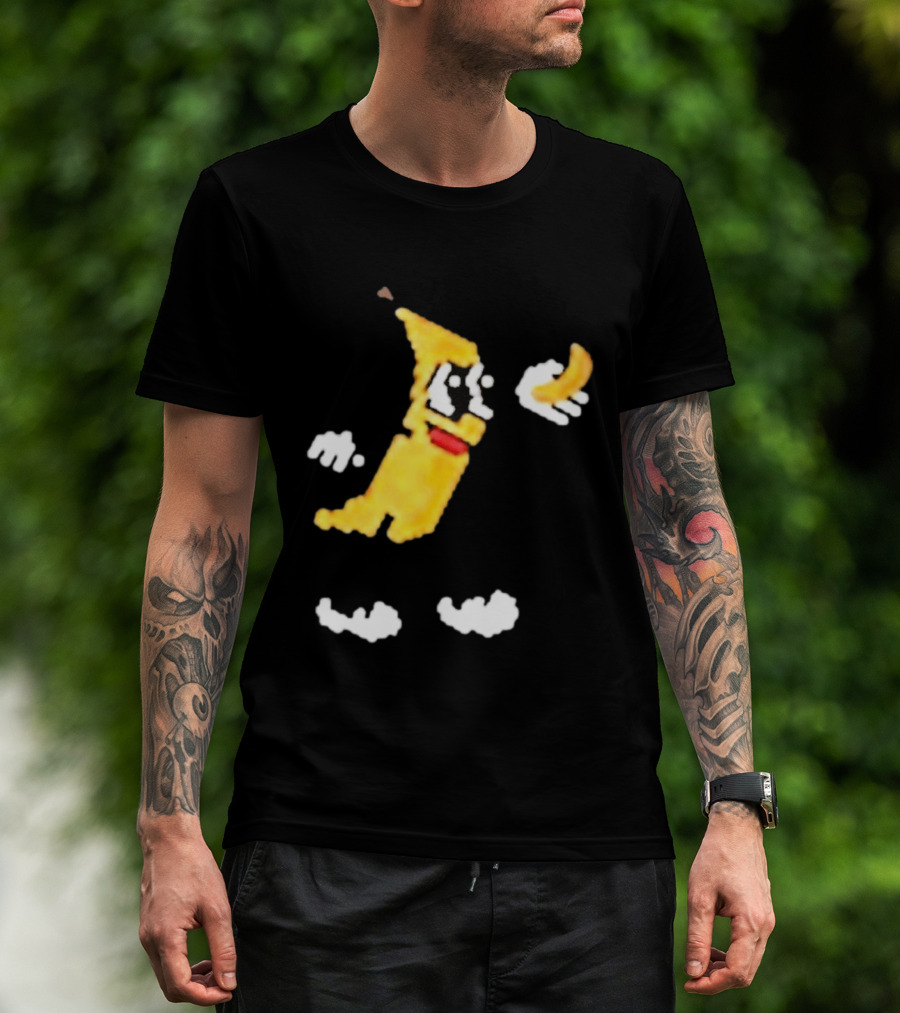 Spacex Banana Pixelated Cartoon T-Shirt