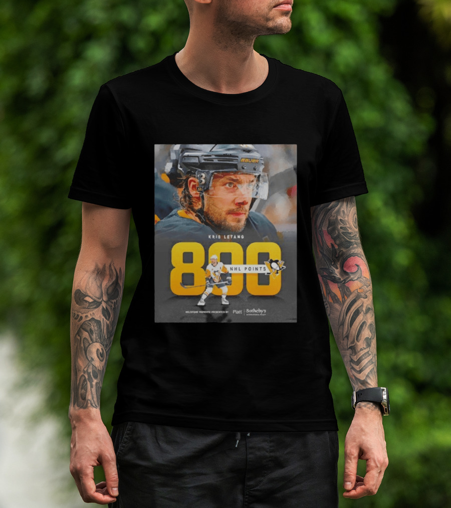 Kris Letang 800 NHL Points Pittsburgh Penguins Milestone Moments T-Shirt