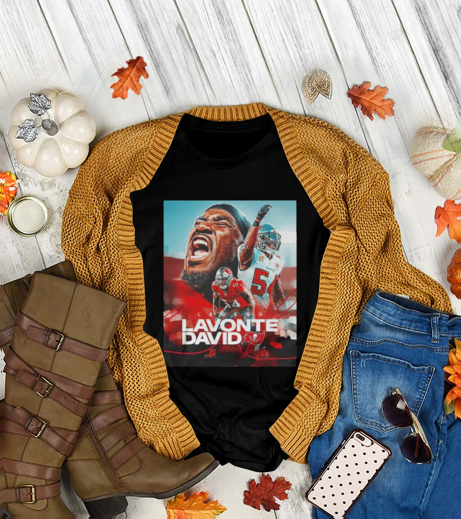 Lavonte David Legend Tampa Bay Buccaneers NFL Collage T-Shirt