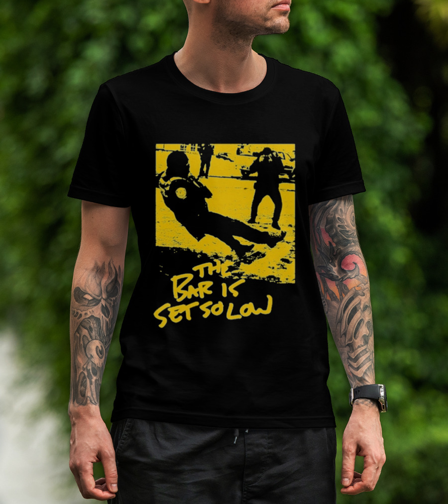 The Bar Is Set So Low Tug Of War Yellow T-Shirt