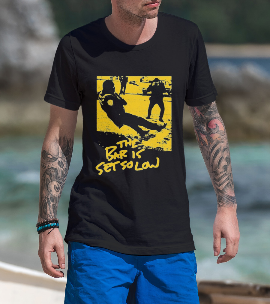 The Bar Is Set So Low Tug Of War Yellow T-Shirt