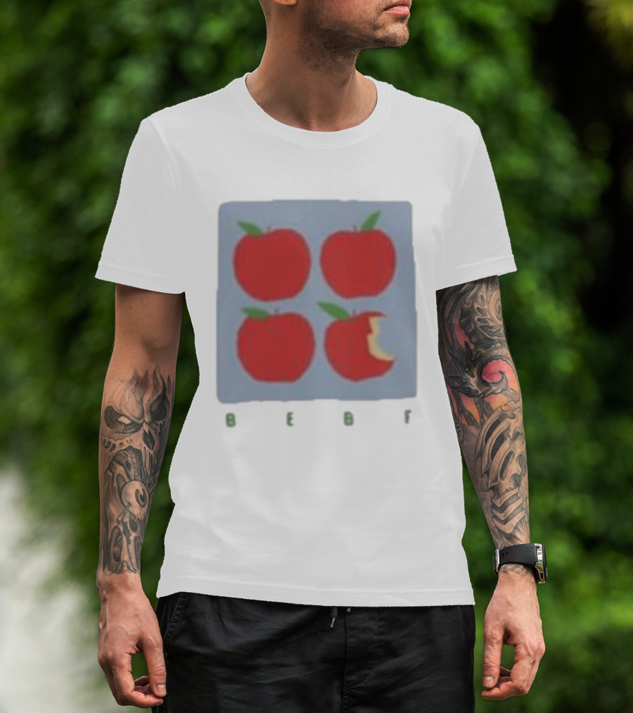 Bebe Stockwell Apple Pop Art Four Red Apples With Bite T-Shirt