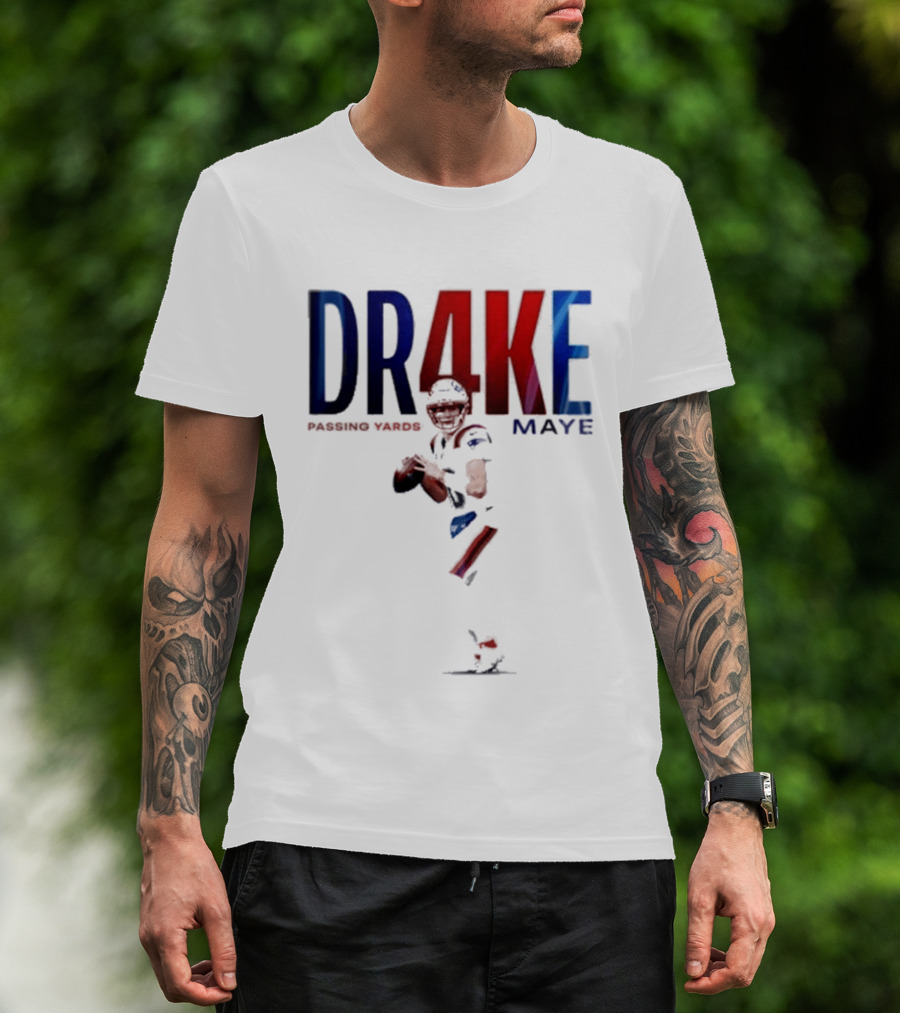 DRAKE MAYE 4K Passing Yards Football Quarterback T-Shirt