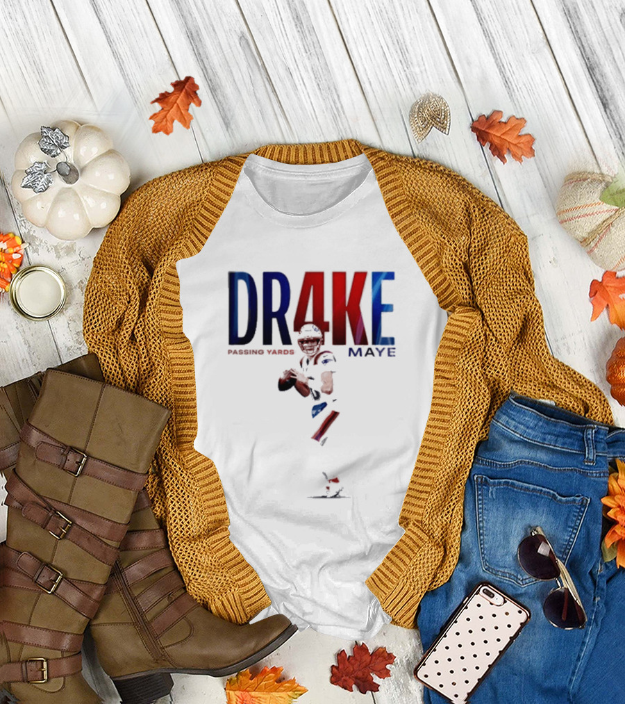 DRAKE MAYE 4K Passing Yards Football Quarterback T-Shirt
