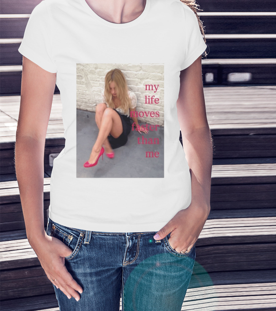 My Life Moves Faster Than Me Fashion Red Heels T-Shirt