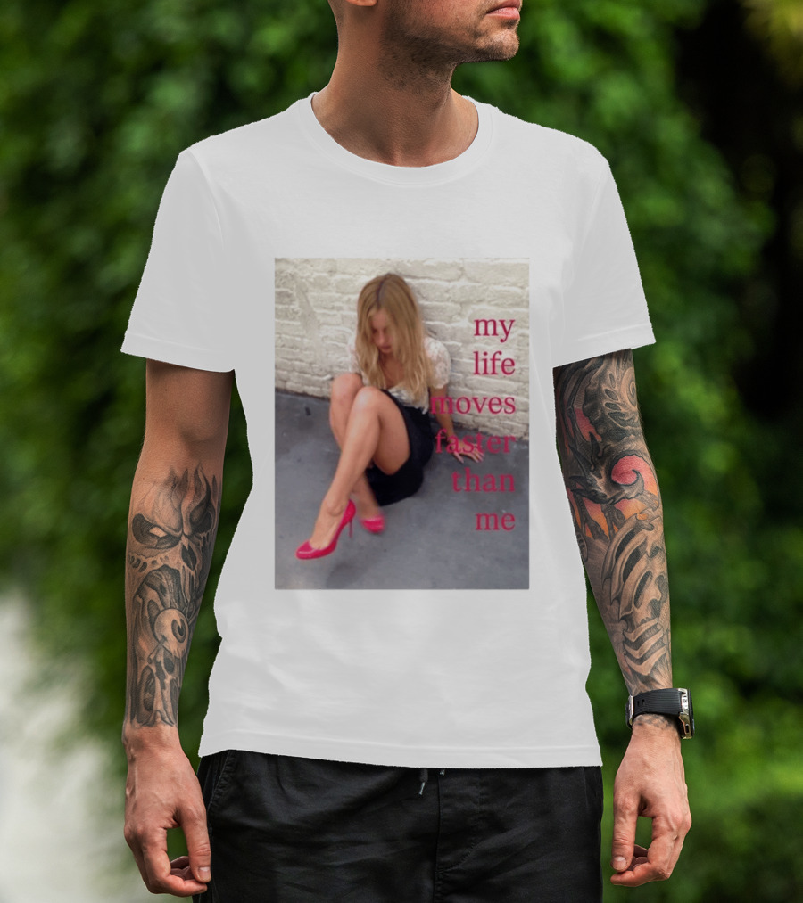 My Life Moves Faster Than Me Fashion Red Heels T-Shirt