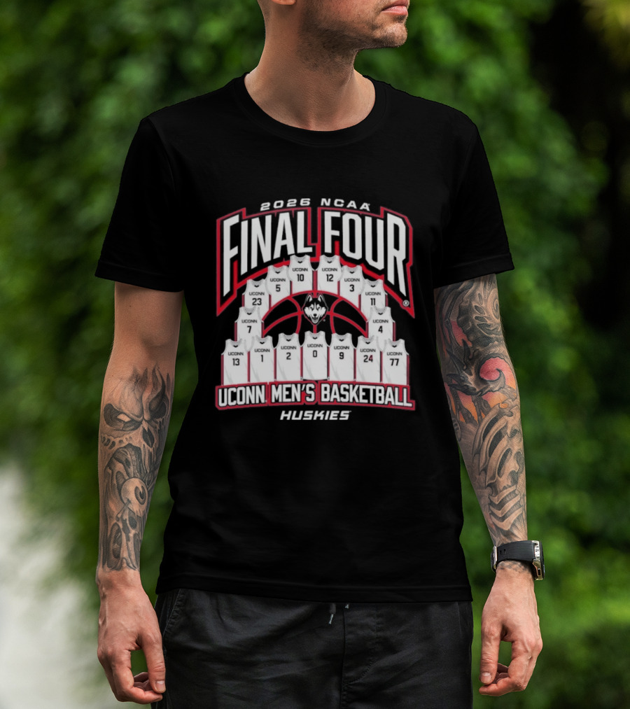 2026 NCAA Final Four UConn Men's Basketball Huskies Basketball Jerseys T-Shirt