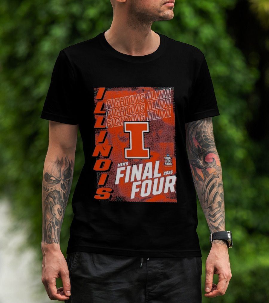 Illinois Fighting Illini Men's Final Four 2026 Basketball T-Shirt