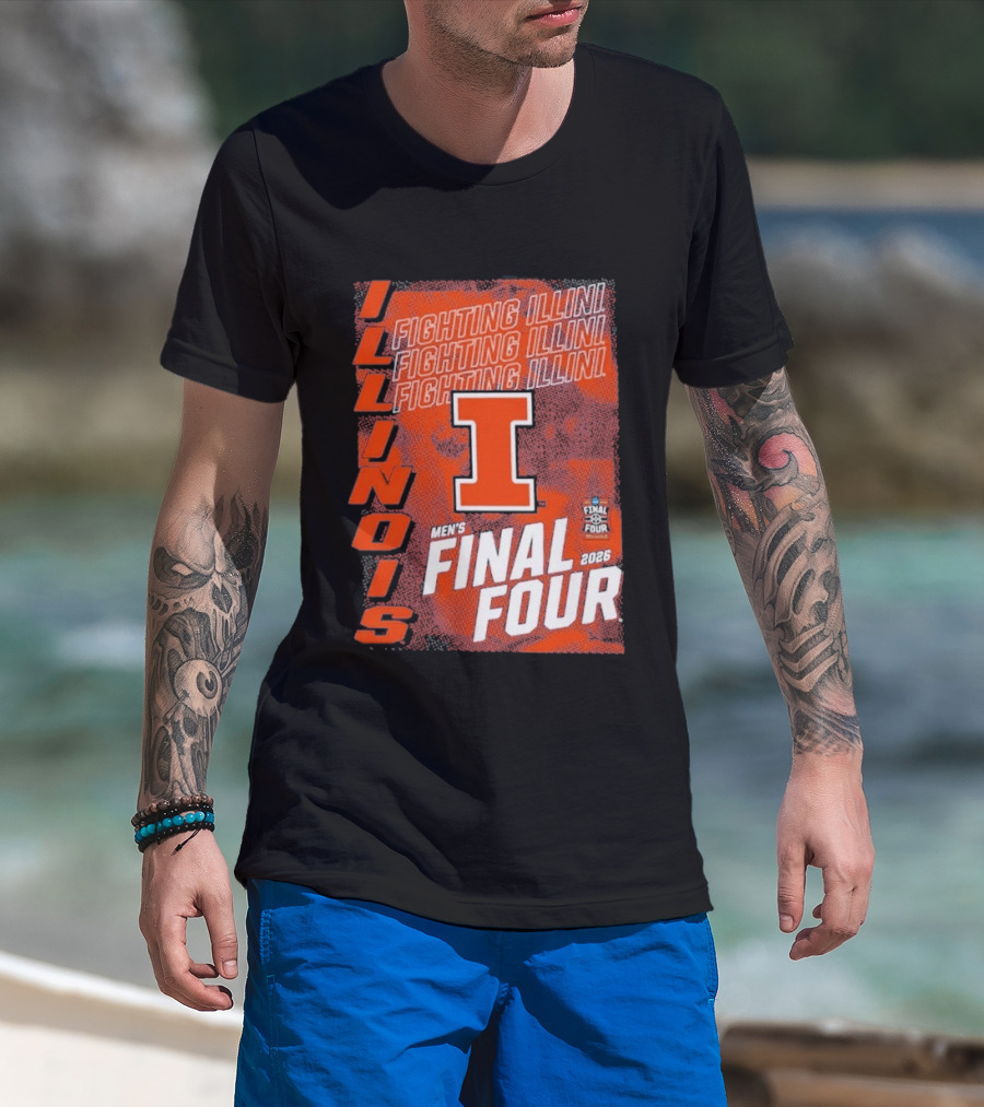 Illinois Fighting Illini Men's Final Four 2026 Basketball T-Shirt