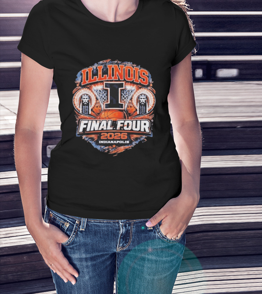 Illinois Basketball Final Four 2026 Indianapolis March Madness Illini T-Shirt