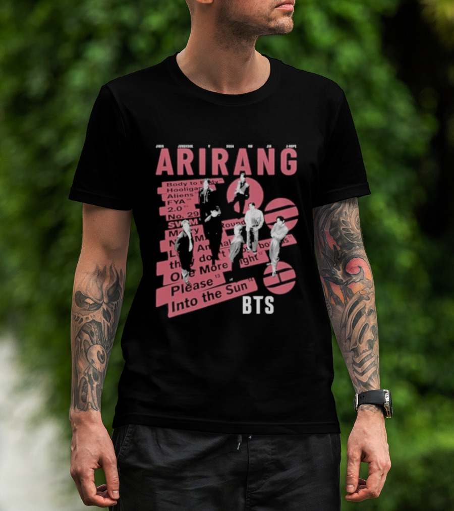 BTS Arirang World Tour 2026 Concert Please Into The Sun T-Shirt