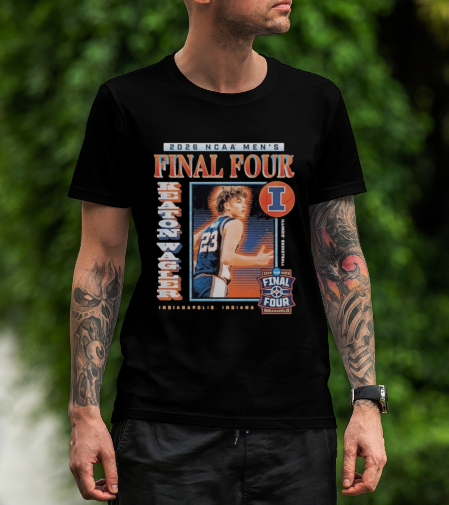 2026 NCAA Men's Final Four Keaton Wagler Illinois Basketball Indianapolis T-Shirt