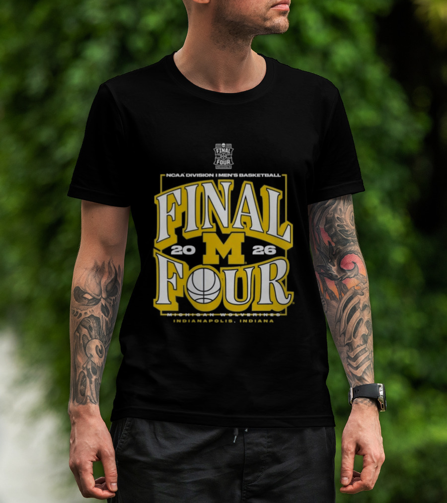 Indiana NCAA Men's Basketball Michigan Wolverines Final Four 2026 March Madness T-Shirt