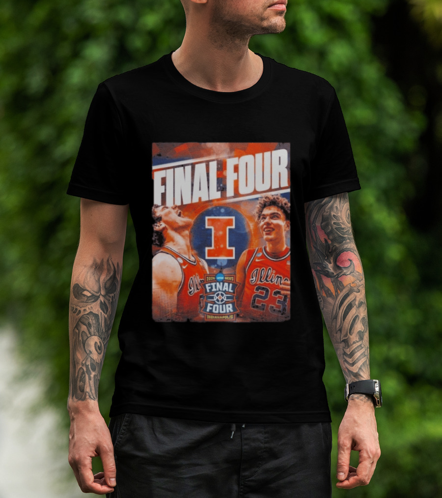 Final Four 2026 Illinois Fighting Illini Indianapolis NCAA Mens Basketball T-Shirt