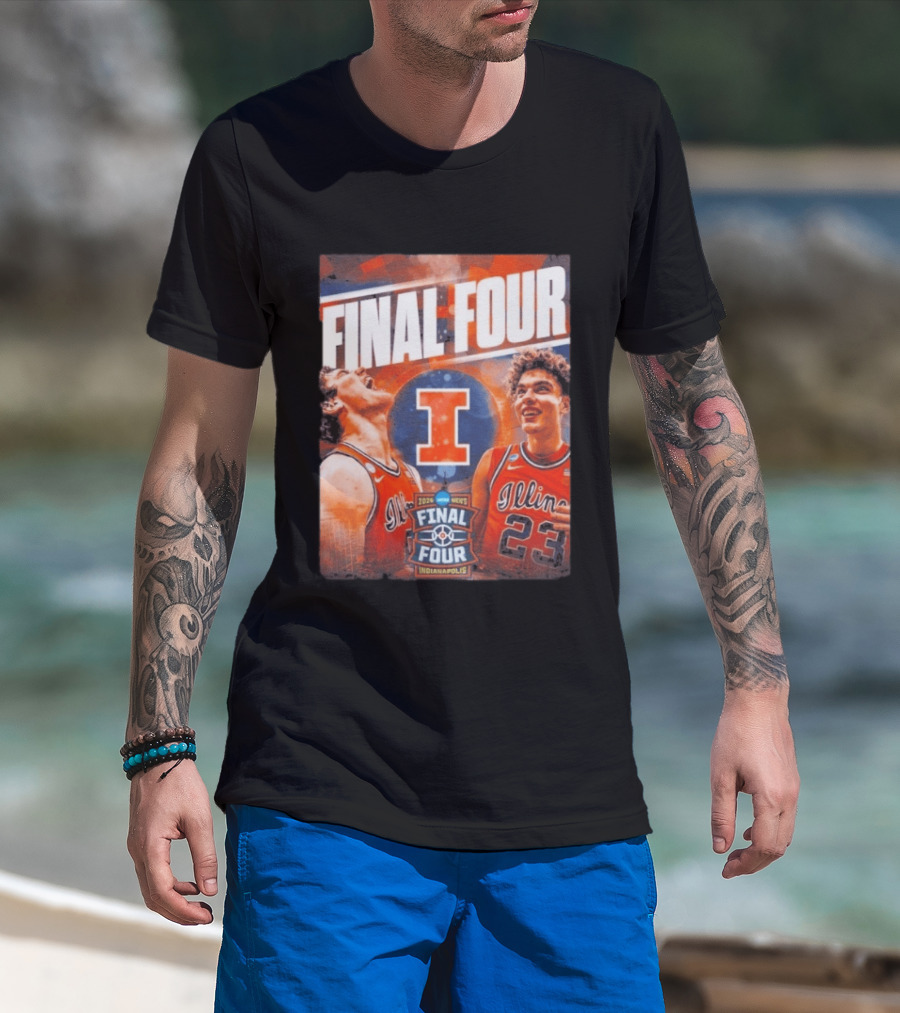 Final Four 2026 Illinois Fighting Illini Indianapolis NCAA Mens Basketball T-Shirt