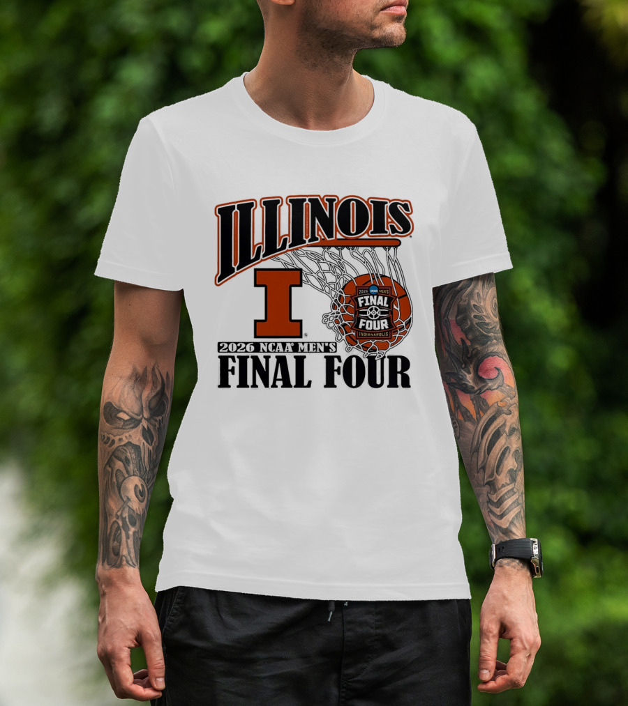 Illinois Fighting Illini NCAA Men's Basketball Final Four 2026 Indianapolis T-Shirt