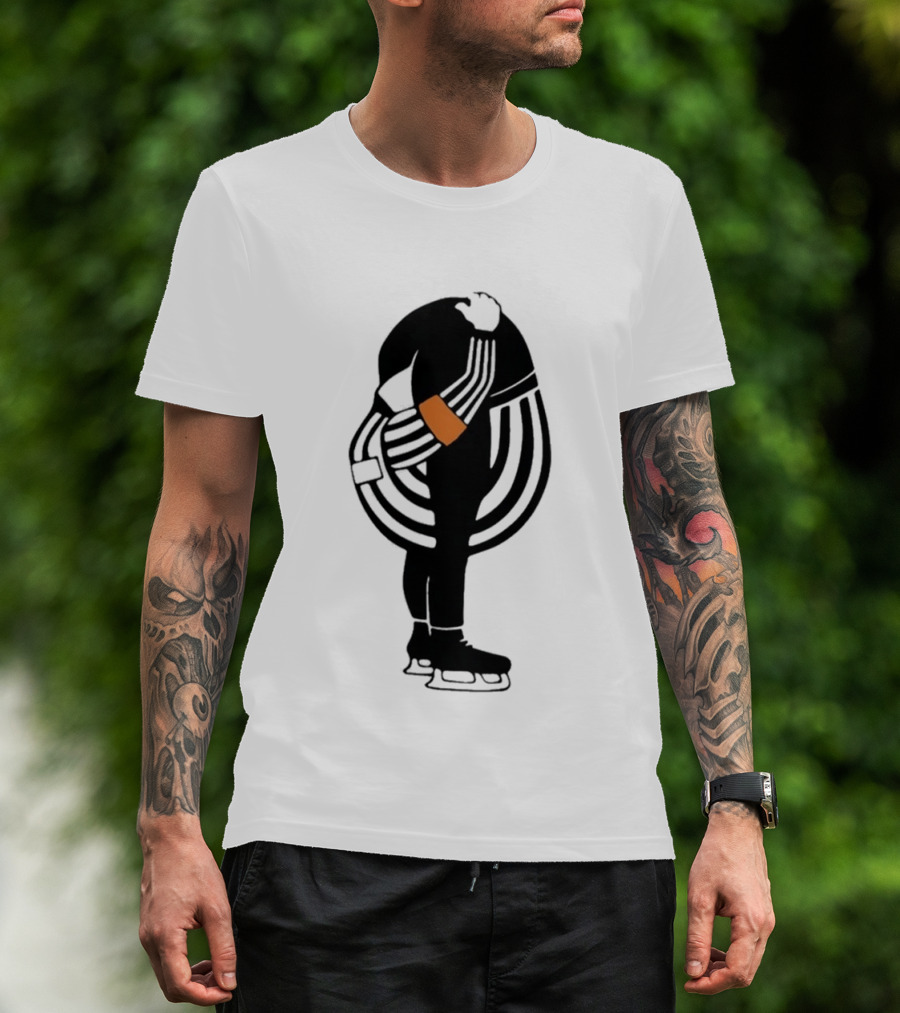 Kyle Dubas Hockey Referee Satirical Caricature T-Shirt