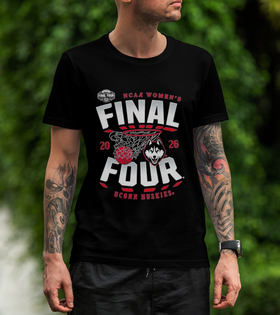 NCAA Women's Final Four 2026 UConn Huskies Basketball Championship T-Shirt