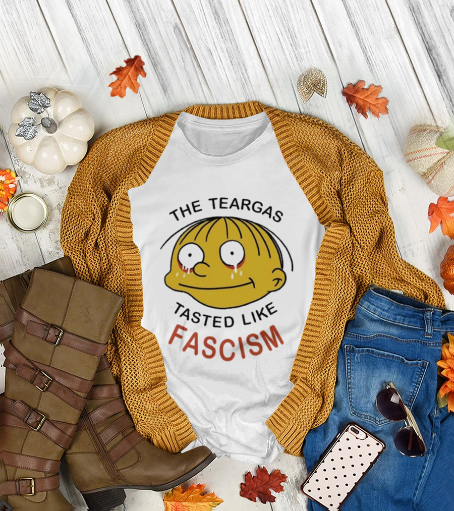 The Teargas Tasted Like Fascism Yellow Cartoon T-Shirt