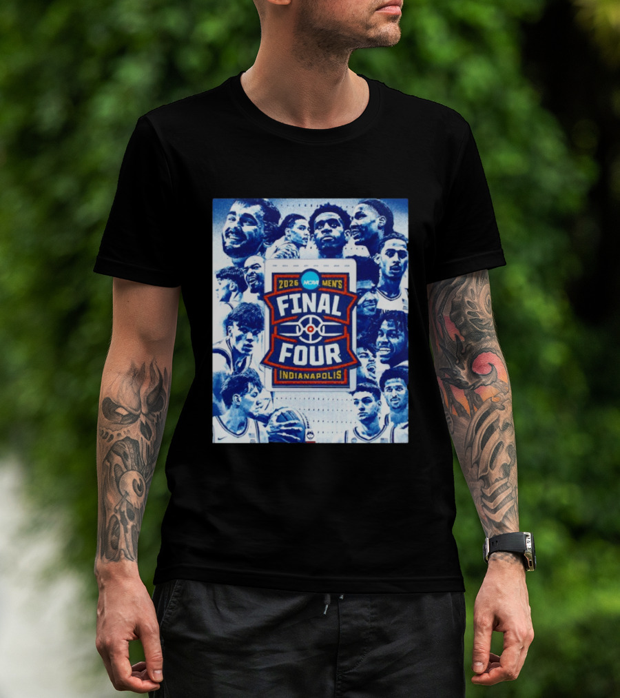 2026 NCAA Men's Final Four Indianapolis Basketball UConn Huskies Players T-Shirt