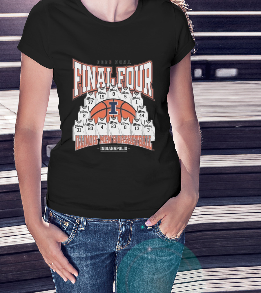 2026 NCAA Final Four Illinois Mens Basketball Indianapolis T-Shirt