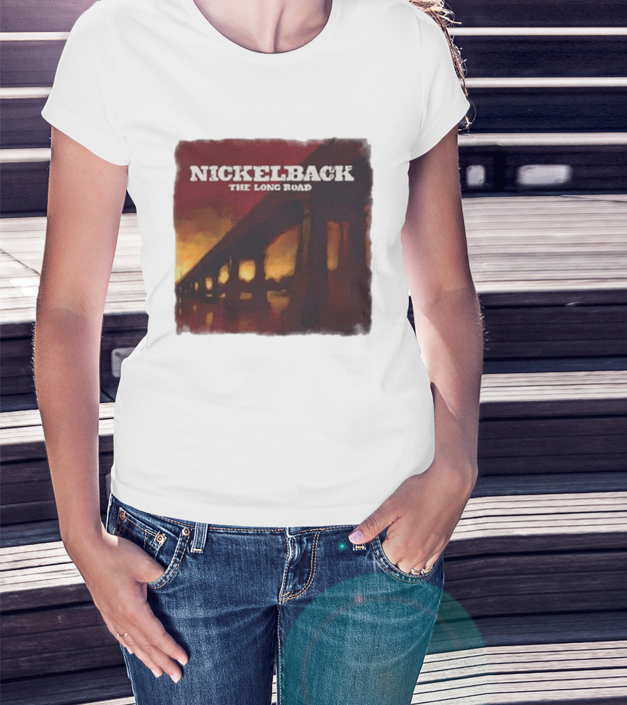 Nickelback The Long Road 2023 Album Art Bridge T-Shirt