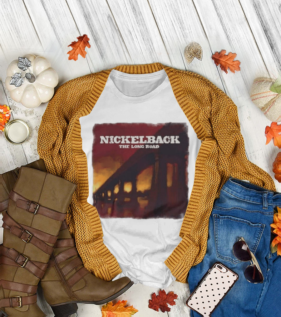 Nickelback The Long Road 2023 Album Art Bridge T-Shirt