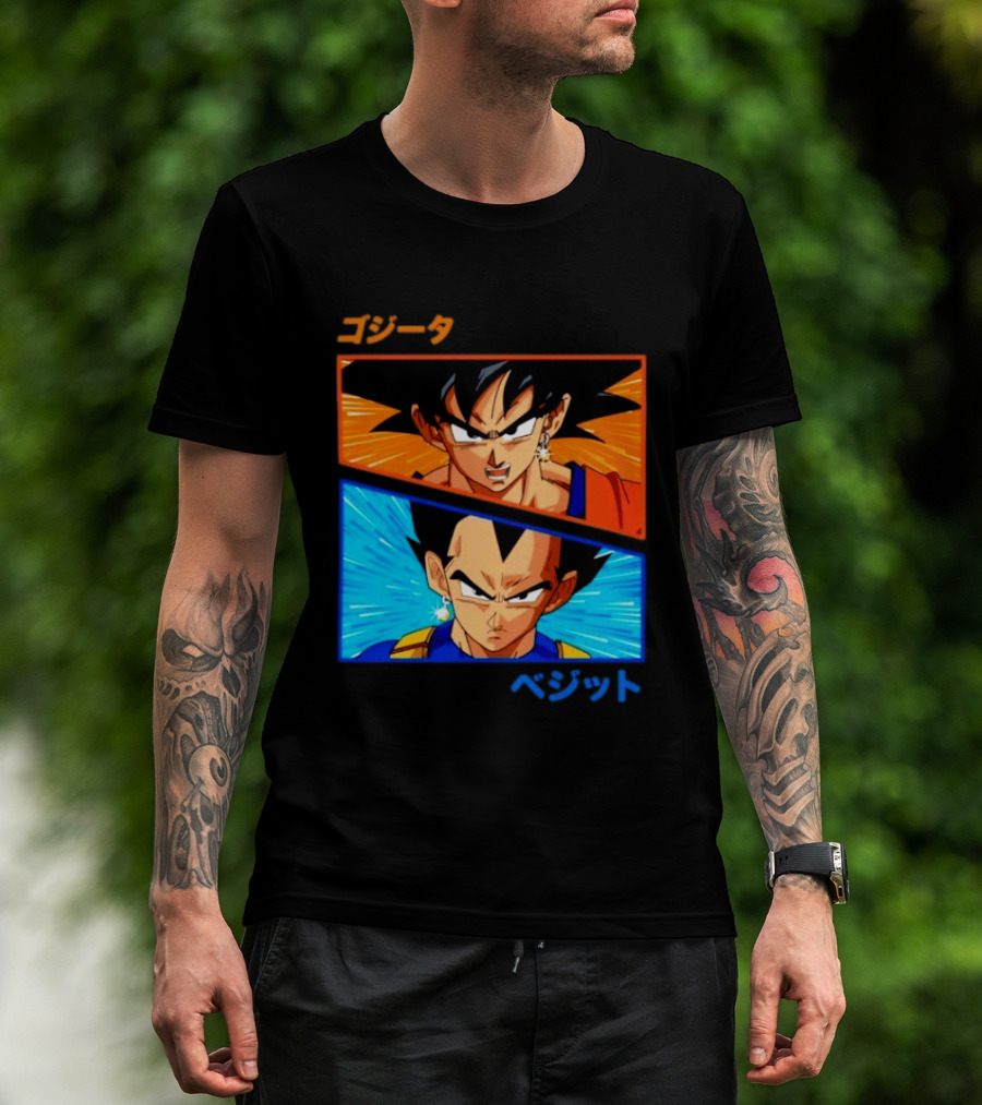 Gogeta Vegito Fusion Transformation Dragon Ball Z Super Saiyan Anime T-Shirt
