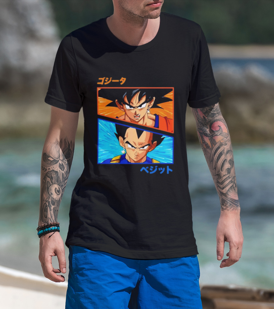 Gogeta Vegito Fusion Transformation Dragon Ball Z Super Saiyan Anime T-Shirt