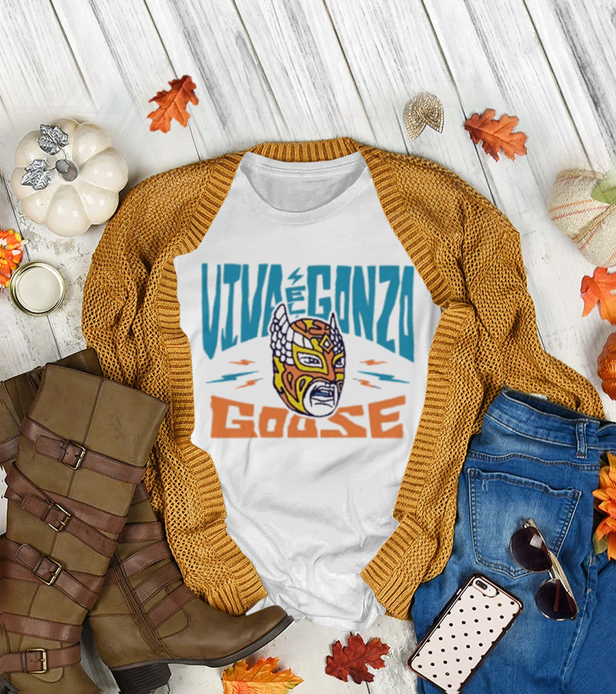 Viva El Gonzo Goose Lucha Libre Mask Artistry T-Shirt