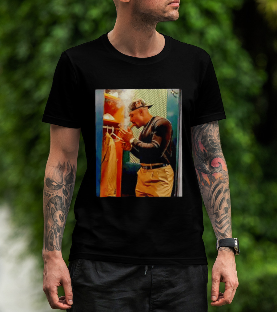 Jalen Hurts Celebrating Smoking Cigar Locker Room Moment T-Shirt