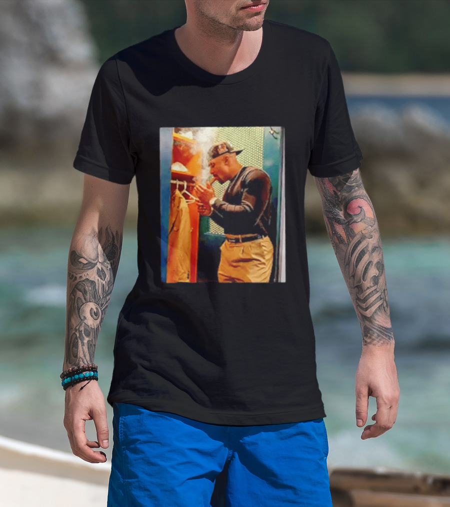 Jalen Hurts Celebrating Smoking Cigar Locker Room Moment T-Shirt