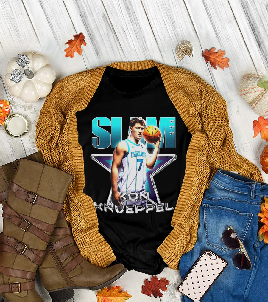 Kon Knueppel Charlotte Hornets basketball Slam T-Shirt