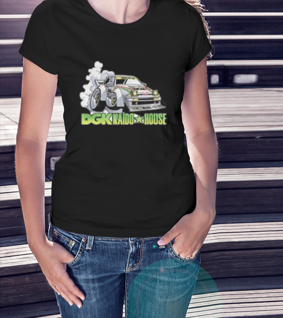 DGK Kaido House Street Spec Wide Open Racing Car Drift T-Shirt