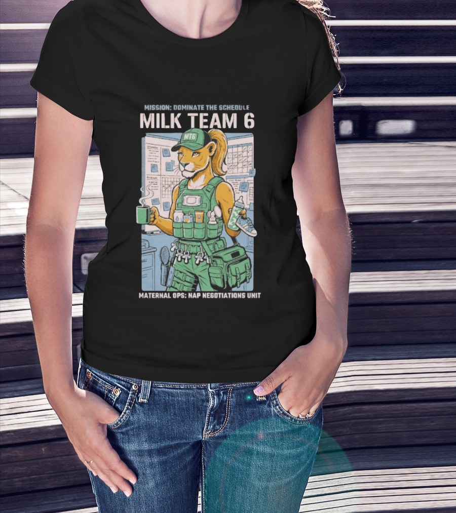Dominate The Schedule Milk Team 6 Tiger MT6 T-Shirt