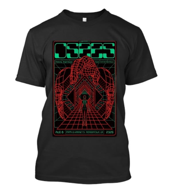 Osees Aug 8 2026 Pappy & Harriet's Pioneertown CA Featuring Brigid Dawson Support Earth Girl Helen Brown T-Shirt