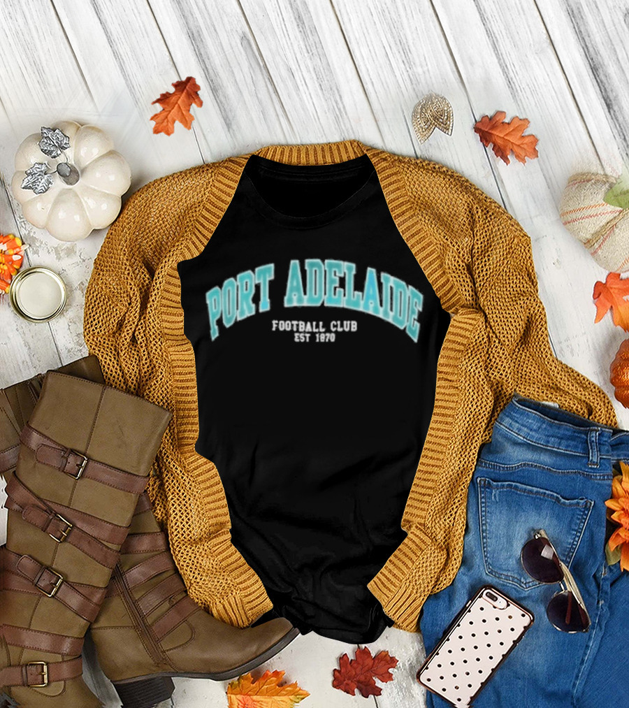 Port Adelaide Football Club Est 1870 Essentials Arch T-Shirt