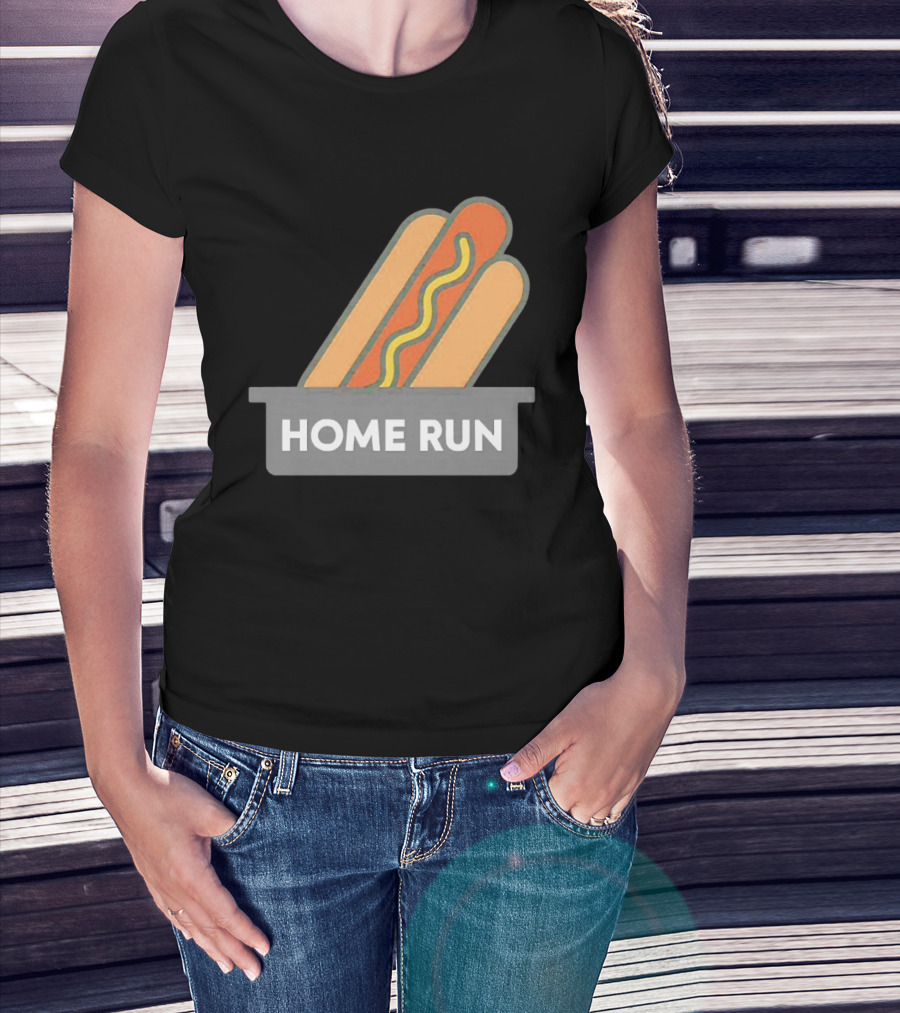 Home Run Hot Dog New York Mets Baseball Fan T-Shirt