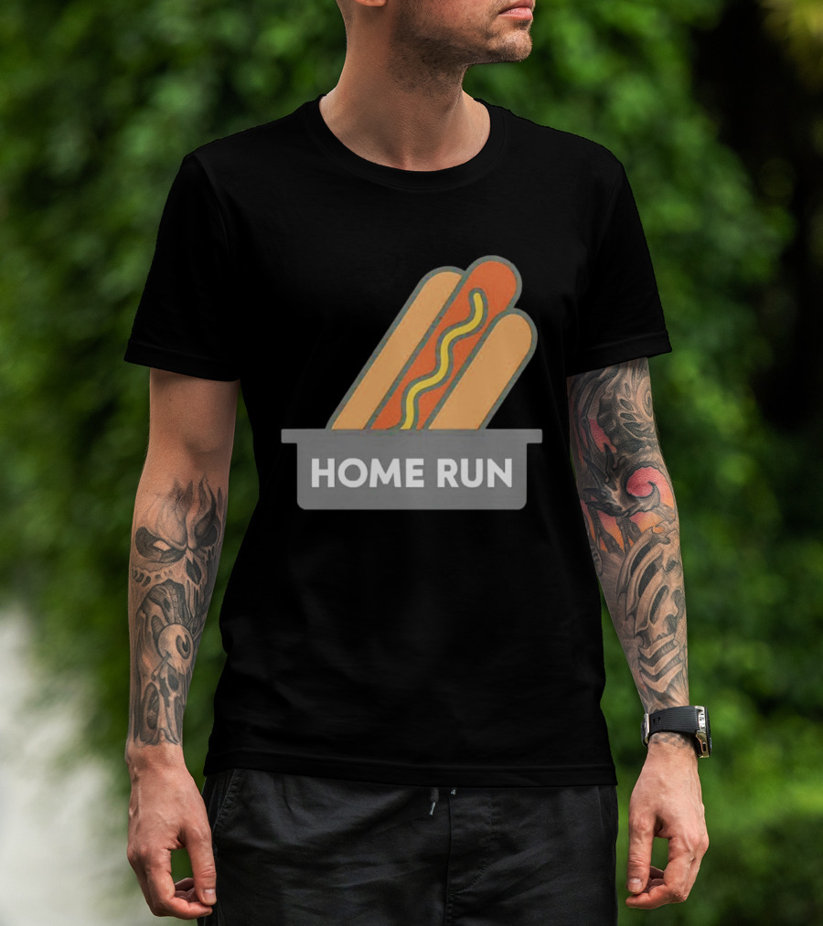 Home Run Hot Dog New York Mets Baseball Fan T-Shirt