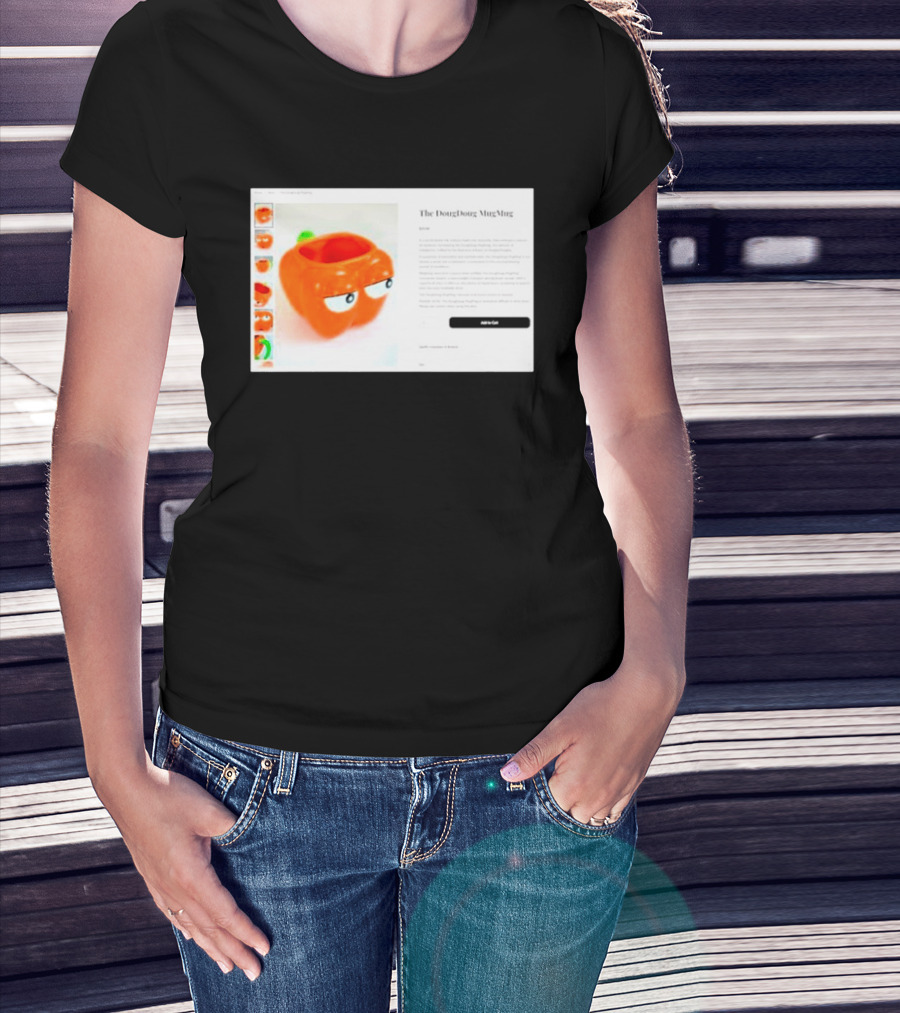 I Hate The Dougdoug Mugmug Orange Pumpkin Face T-Shirt