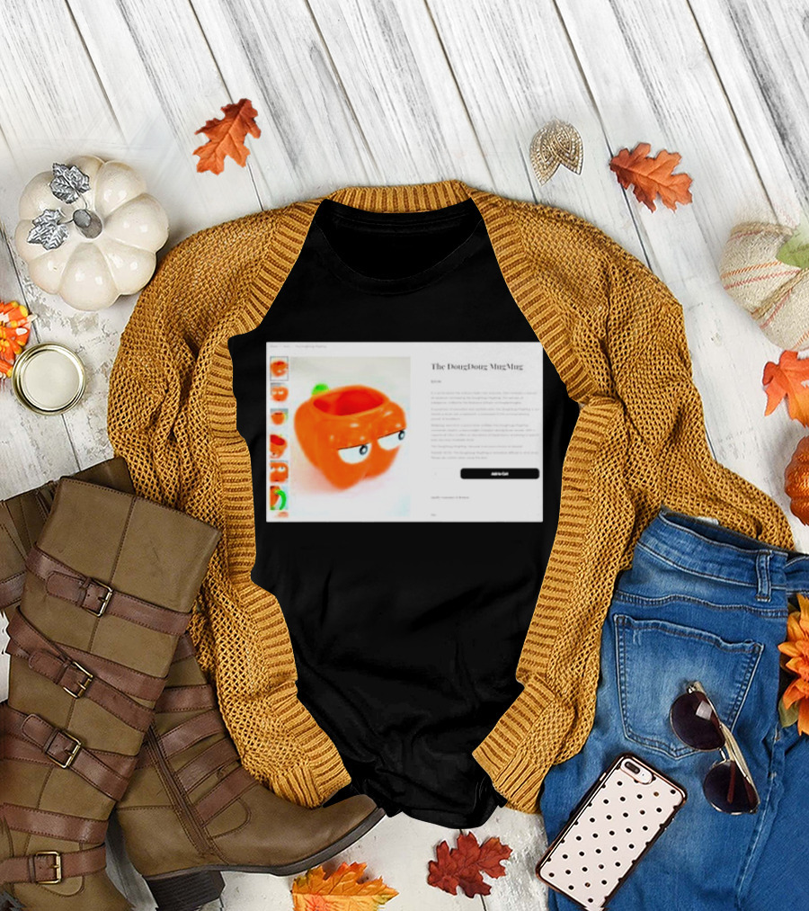 I Hate The Dougdoug Mugmug Orange Pumpkin Face T-Shirt