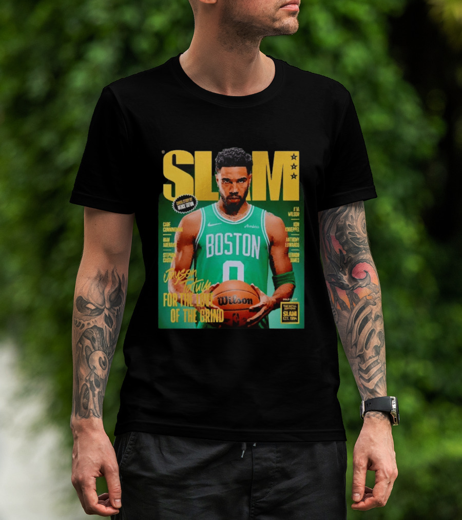 Slam Magazine Jayson Tatum Boston Celtics For The Love Of The Grind T-Shirt