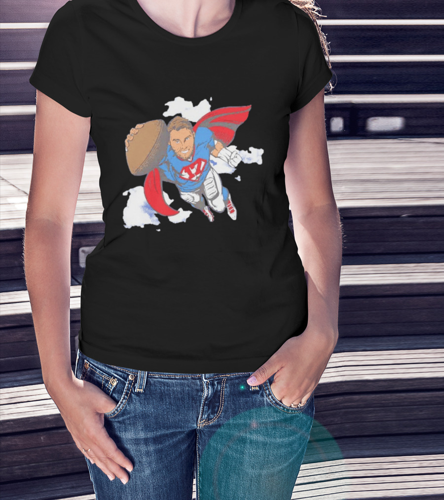 Superhero Football Josh Allen Buffalo Bills T-Shirt