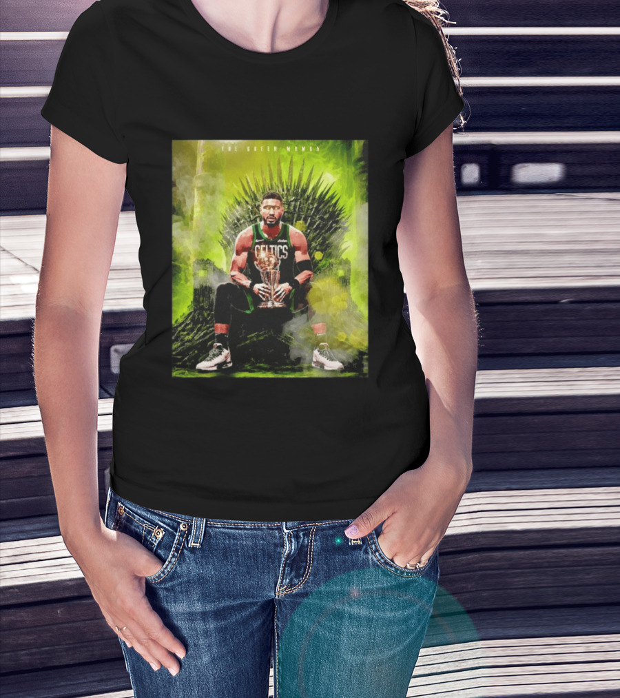 Jayson Tatum Boston Celtics The Green Mamba Iron Throne NBA Player T-Shirt