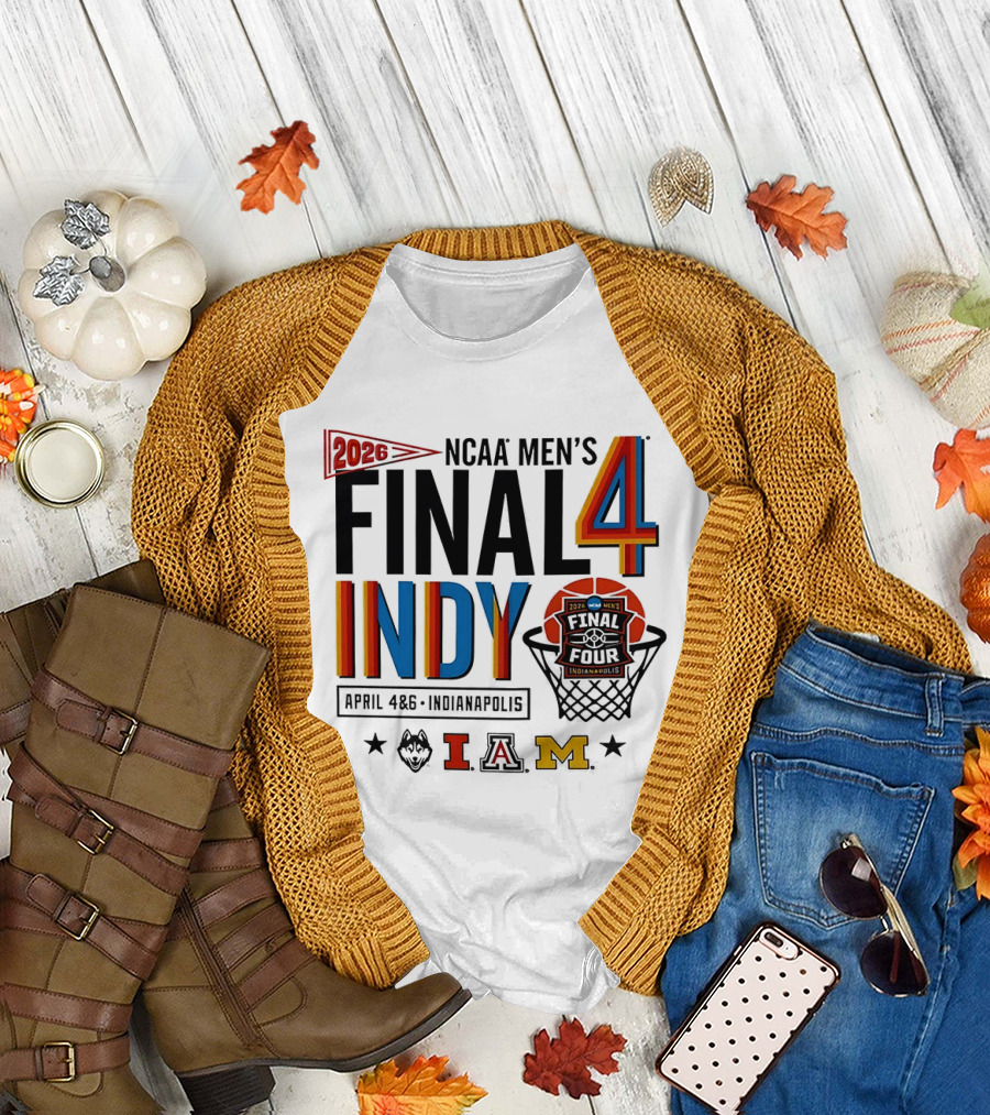 2026 NCAA Men's Final Four Indy April 4 6 Indianapolis Basketball Event T-Shirt