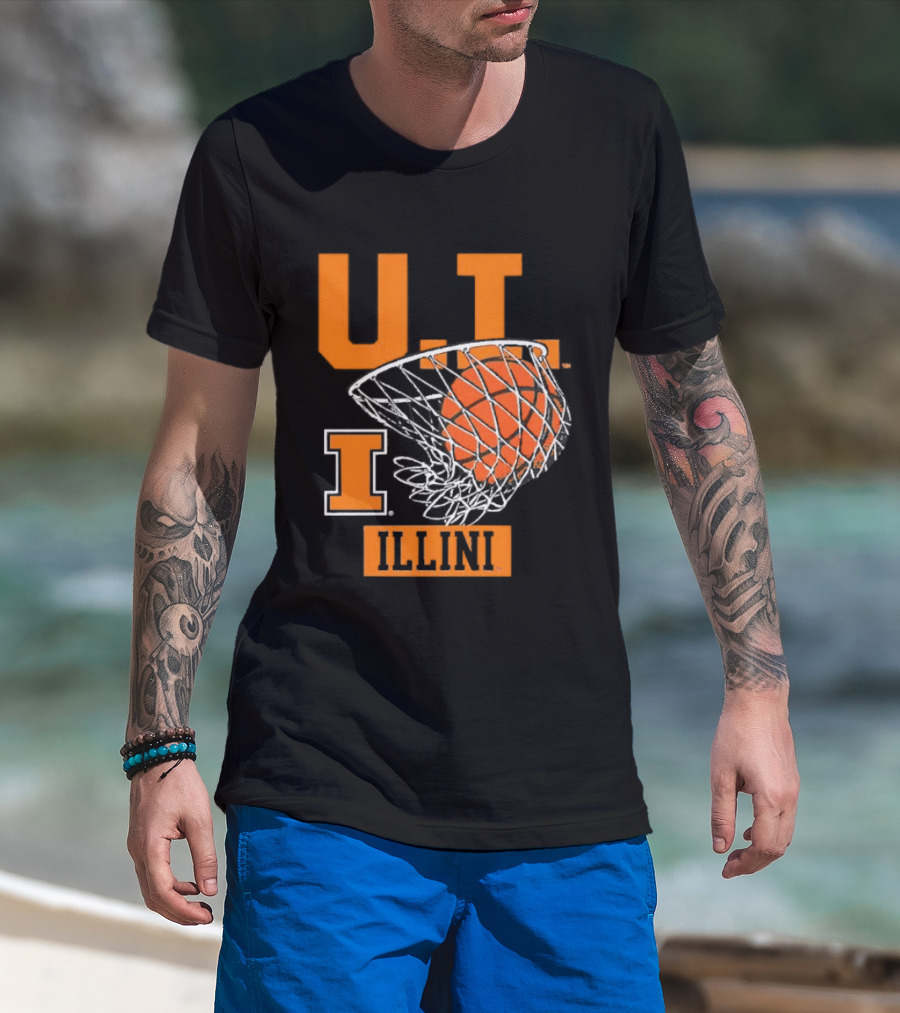 UT Illinois ILLINI Hoops Basketball Heritage T-Shirt
