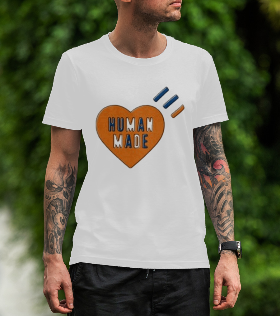 Human Made Heart Icon With Dry Alls T-Shirt