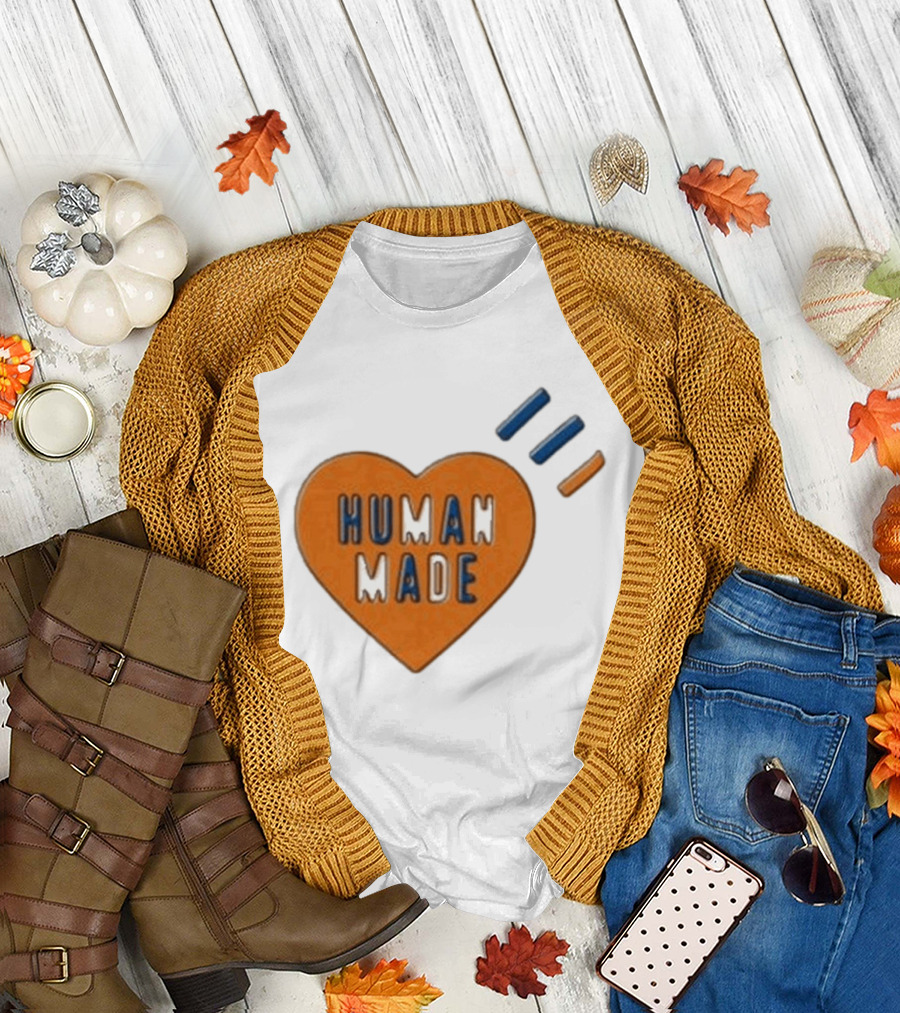 Human Made Heart Icon with Dry Alls T-Shirt