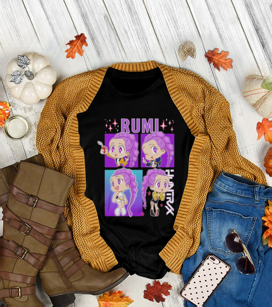 Rumi Kpop Huntrx Demon Hunters Cute Chibi Characters T-Shirt